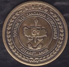 Tortum İlçe jandarma komutanlığı Madalya 52 mm