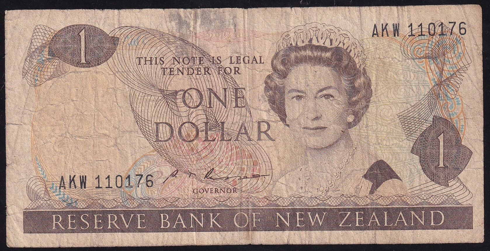 Yeni Zelanda 1 Dolar 1985 Temiz Pick 169b