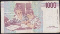 İtalya 1000 Liret 1990 Çok Temiz