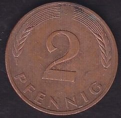 Almanya 2 Pfennig 1982 J