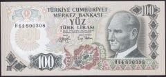 6.Emisyon 2.Tertip 100 Lira H44 800308 Çilaltı Çil