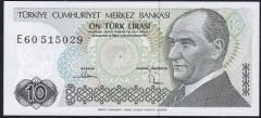 7.Emisyon 2.Tertip 10 Lira E60 515029 Çil