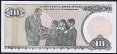 7.Emisyon 2.Tertip 10 Lira E60 515029 Çil