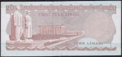 6.Emisyon 3.Tertip 20 Lira F01 604123 Çok Temiz+