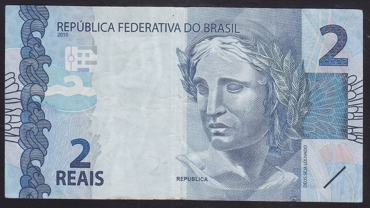 BREZİLYA 2 REAIS 2010 ÇOK TEMİZ +