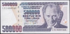7.Emisyon 4.Tertip 500000 Lira L72 600745 Çil