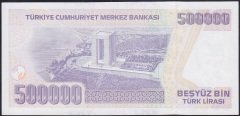 7.Emisyon 4.Tertip 500000 Lira L72 600745 Çil