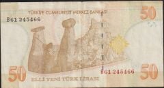 8.Emisyon 50 YTL B61 245466 Çok Temiz