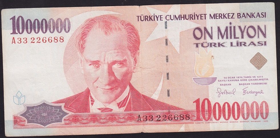 7.Emisyon 10 000 000 Lira A33 226688