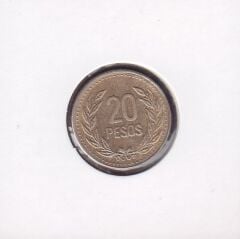 Kolombiya 20 Pesos 1990