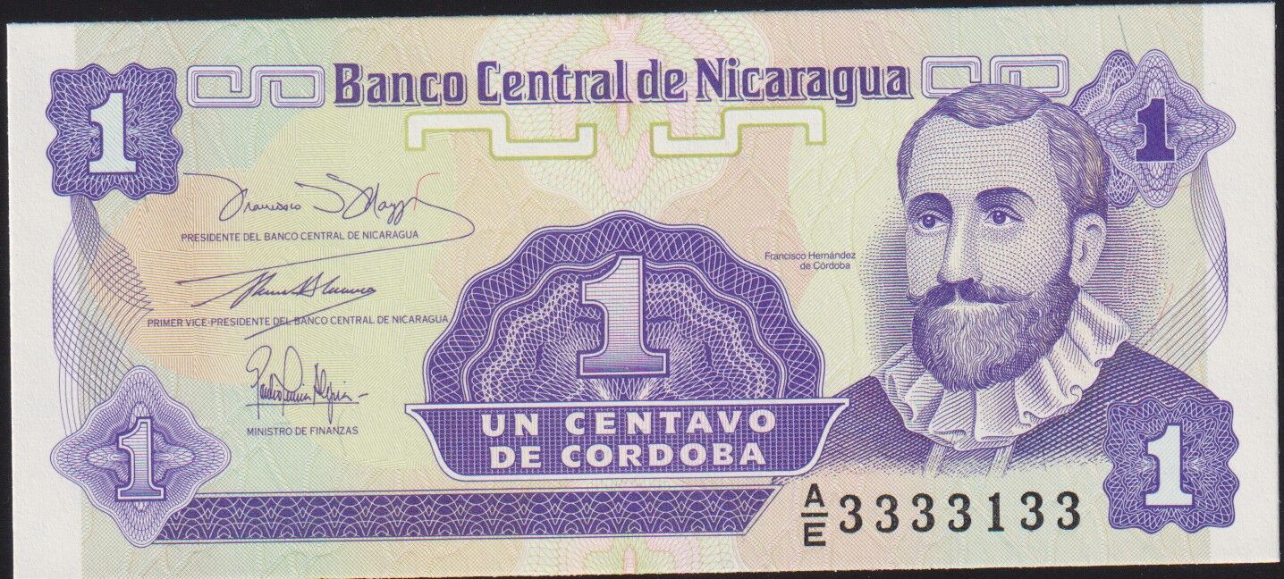 Nikaragua 1 Centavo 1991 Çil Pick 167 ( 3333133 )