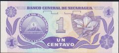 Nikaragua 1 Centavo 1991 Çil Pick 167 ( 3333133 )