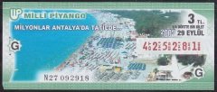 2009 29 EYLÜL ÇEYREK BİLET - G SERİSİ