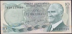 6.Emisyon 2.Tertip 10 Lira K28 123716 Çok Temiz +