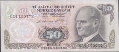 6.EMİSYON 1.TERTİP 50 LİRA E14 150772 ÇİLALTI