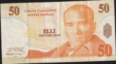 8.Emisyon 50 YTL D37 270477 Çok Temiz+