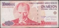 7.Emisyon 10 000 000 Lira A30 608035