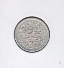 1255/17 Abdulmecid 5 Kuruş Gümüş