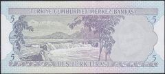 6.Emisyon 1.Tertip 5 Lira F83 038777 Çil