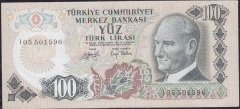 6.Emisyon 2.Tertip 100 Lira I05 501596 Ççt