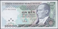 7.EMİSYON 4.TERTİP 10000 LİRA I27 017601 ÇİL