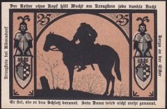 Almanya 25 Pfennig Notgeld 1921 Çil