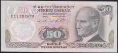 6.EMİSYON 1.TERTİP 50 LİRA E11 353850 ÇÇT ÇİLALTI