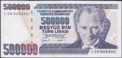 7.Emisyon 4.Tertip 500000 Lira L58 908486 Çilaltı