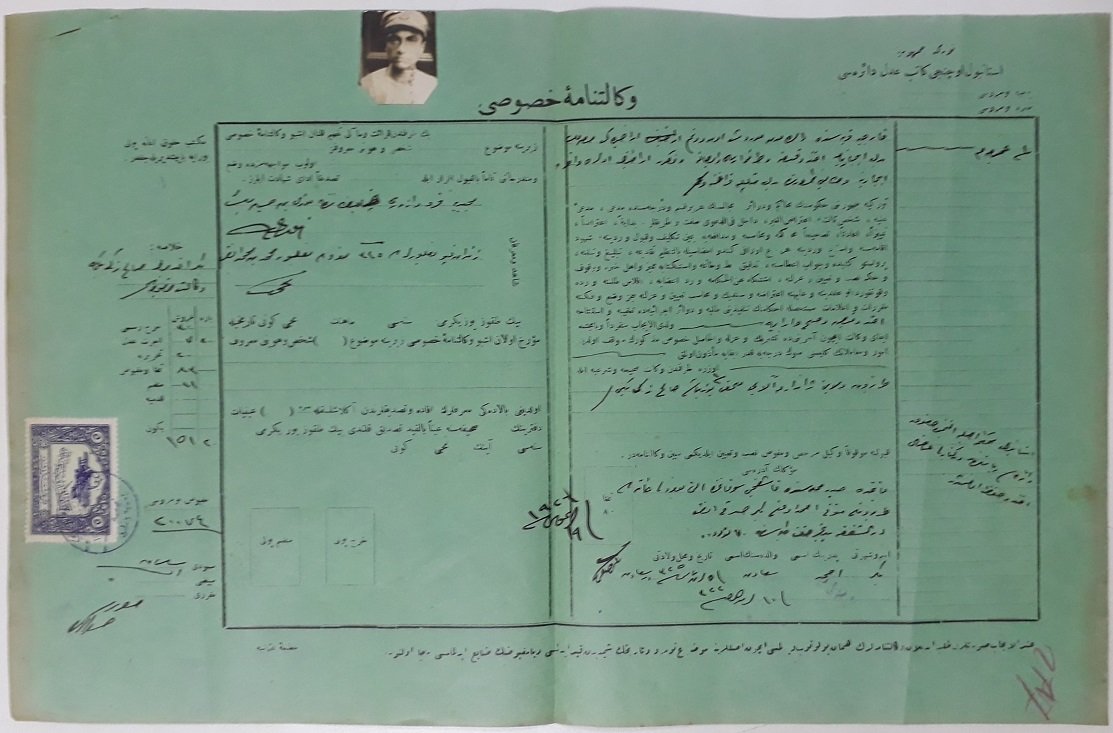 OSMANLICA VEKALETNAME 1926