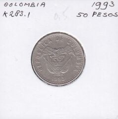 Kolombiya 50 Pesos 1993