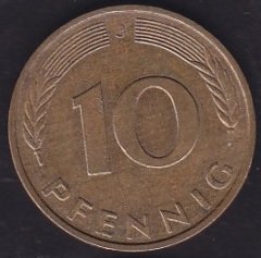 Almanya 10 Pfennig 1995 J