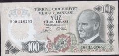 6.Emisyon 2.Tertip 100 Lira H09 116265 Çilaltı Çil