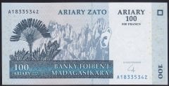 Madagaskar 100 Ariary 2004 Çil  (A)