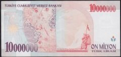 7.Emisyon 10.000.000 Lira D27 779531 Ççt Çilaltı