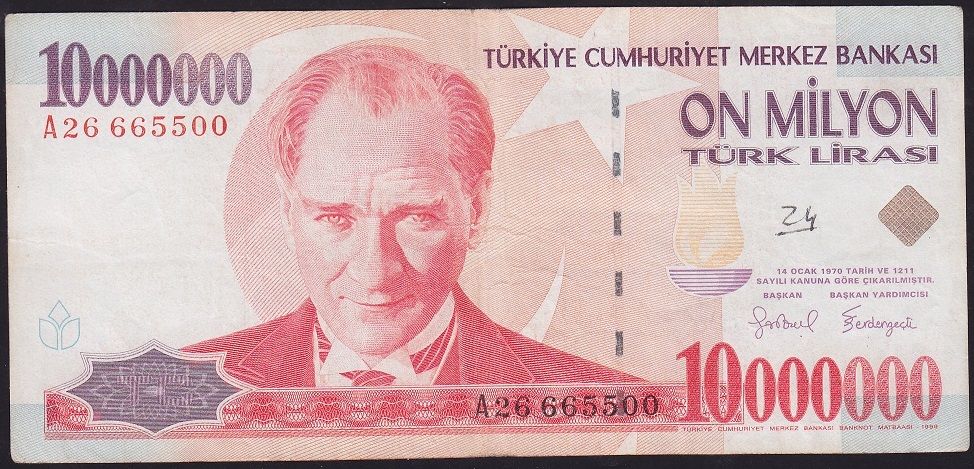 7.Emisyon 10 000 000 Lira A26 665500