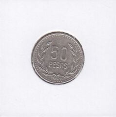 Kolombiya 50 Pesos 1992