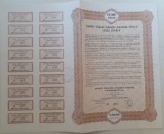 SALİHLİ TEKSTİL HİSSE SENEDİ 10 MİLYON LİRA HALİYLE