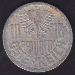 Avusturya 10 Groschen 1990
