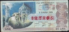 1979 9 Kasım Çeyrek Bilet - N Serisi Haliyle