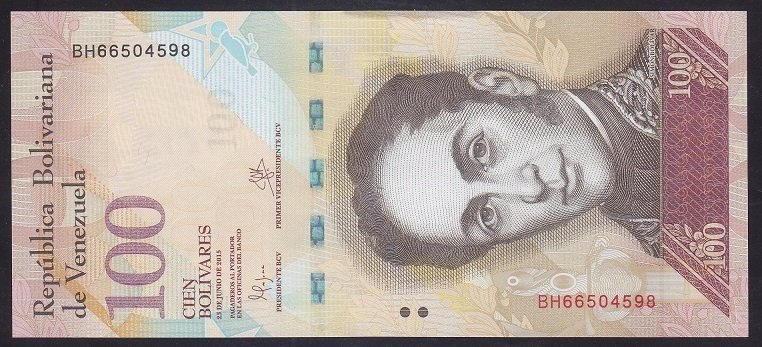 Venezuela 100 Bolivares 2015 Çil Pick93h