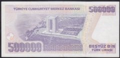 7.EMİSYON 4.TERTİP 500000 LİRA K90 554600 ÇÇT ÇİLALTI eski para alan yerler