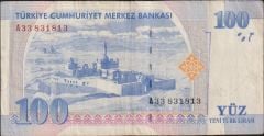 8.Emisyon 100 YTL A33 831813 Çok Temiz