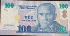 8.Emisyon 100 YTL A33 831813 Çok Temiz