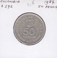 Kolombiya 50 Pesos 1987