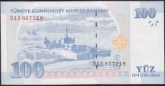 8.Emisyon 100 YTL B15 857218 Çok Çok Temiz