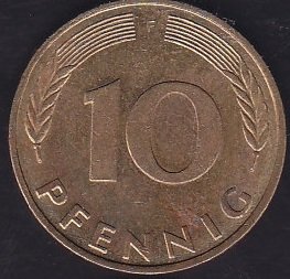 Almanya 10 Pfennig 1993 F