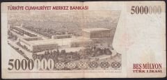 7.Emisyon 5 000 000 Lira K39 736910 Çok Temiz