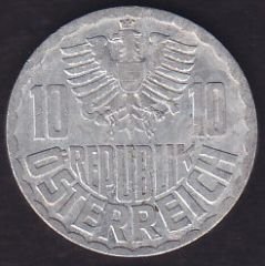Avusturya 10 Groschen 1966