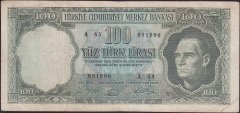 5.Emisyon 5.Tertip 100 Lira A63 051590 Çok Temiz