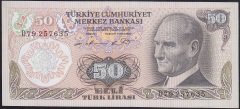 6.EMİSYON 1.TERTİP 50 LİRA D79 257635 ÇİL
